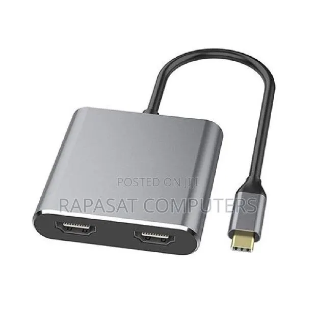 Type-C Male to Dual Hdmi Female 2-in-1 Adapter · Photo 1
