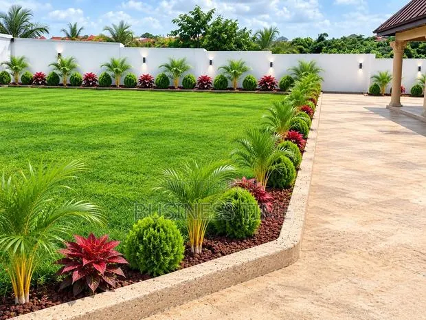 Planning Green Grass and Flowers · Photo 1