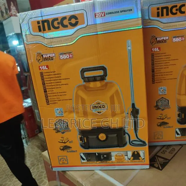 Nice and Portable 20v Cordless 16l Knapsack Sprayer From Ingco · Photo 1