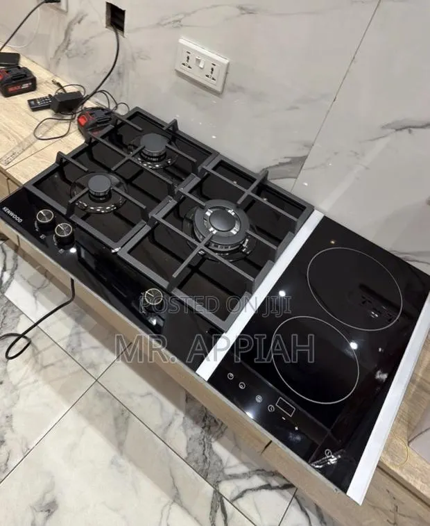 Check Out Durable Kenwood 90cm 2 + 3 Tempered Glass Hob(Black) · Photo 1
