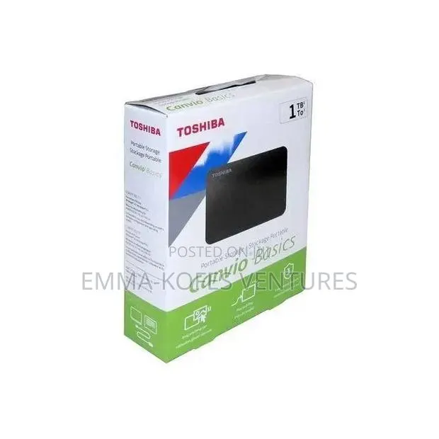 Portable USB 3.0 External Hard Drive - 1TB Black · Photo 1
