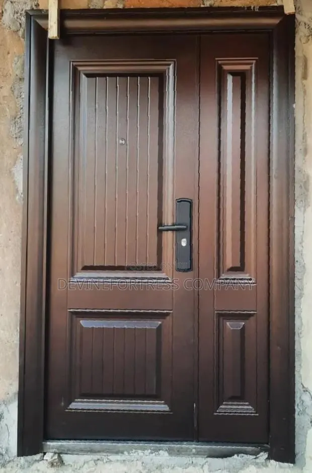 Quality Single Brown Steel Security Doors at Devinefortress · Photo 1