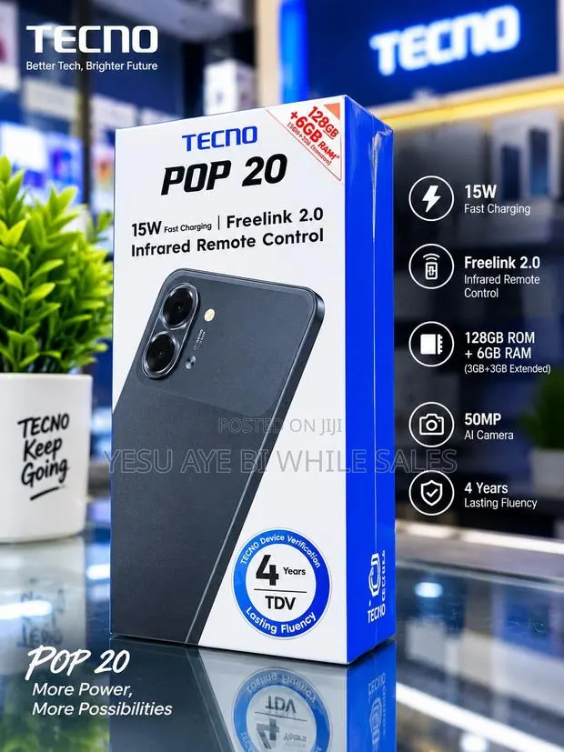 New Tecno Pop 20 128 GB · Photo 1
