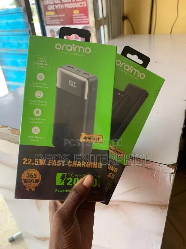 Oraimo 20000mAh 22.5W AniFast Fast Charging PowerBank · Photo 1