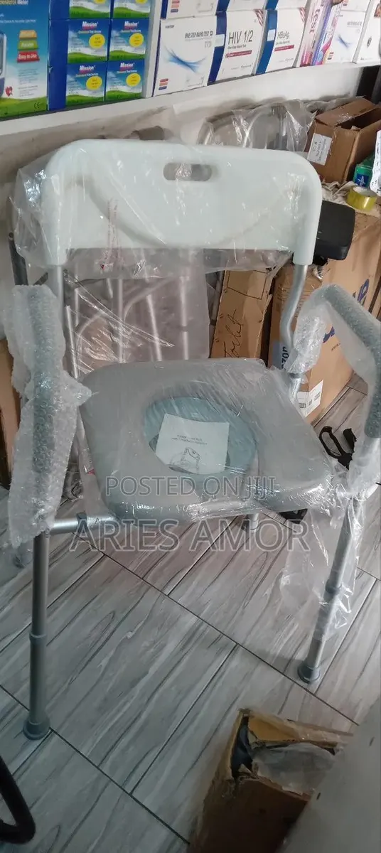Raised Toilet Seat With Detachable Backrest · Photo 1