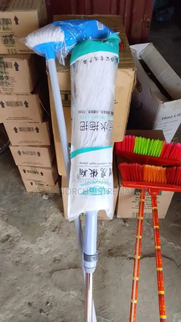 Standing Brooms and Mops · Photo 2