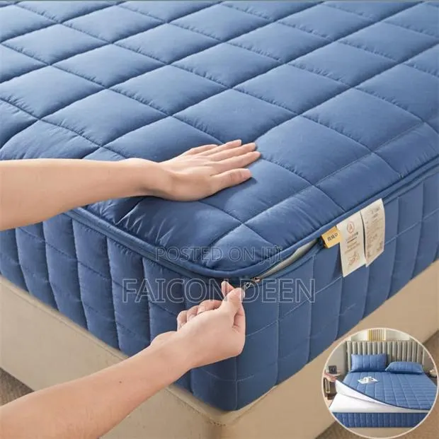Original Modern Cotton Thick All Round Zipper Mattress Protector · Photo 1