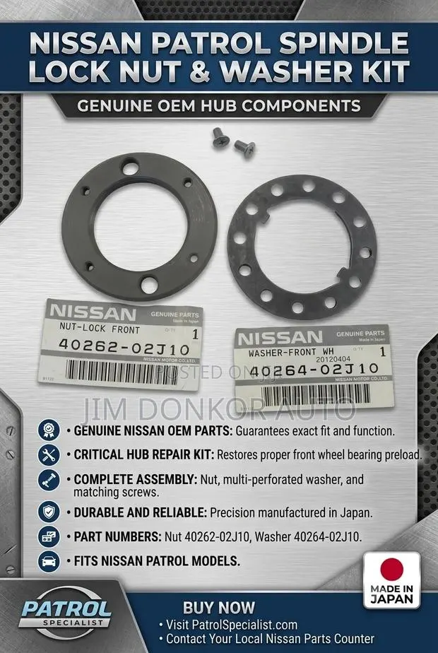 Nissan Patrol Spindle Lock Nut · Photo 1