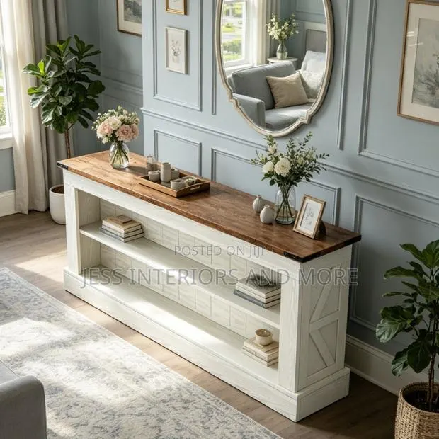 Console Table With 3 Tiers Storage Shelves for Entryway · Photo 1