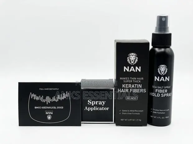 Black Keratin Hair Fibers – Instant Fuller Hair Look