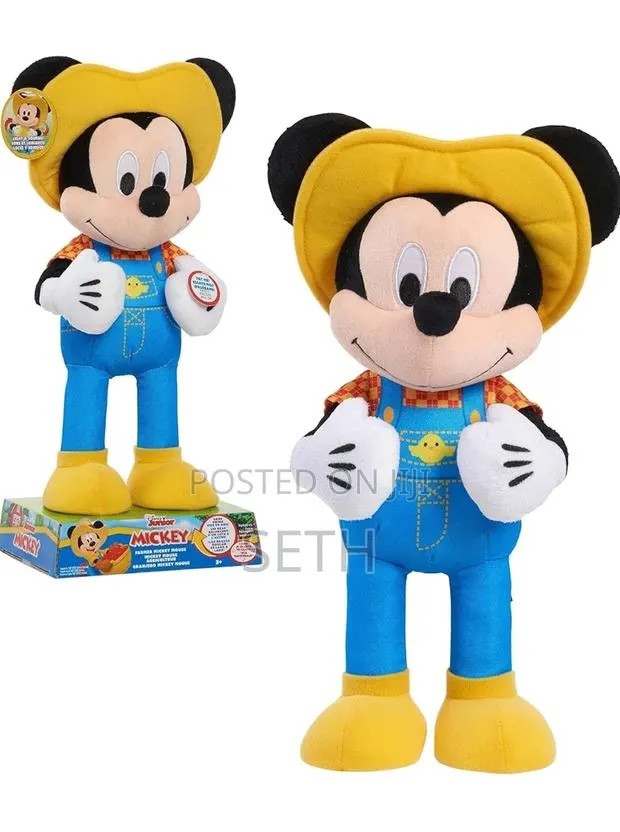 Disney Junior Farmer Mickey Mouse Feature Plush, Lights, · Photo 1