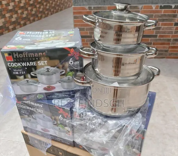 3 Set Hoffmans Stainless Steel Pots · Photo 1