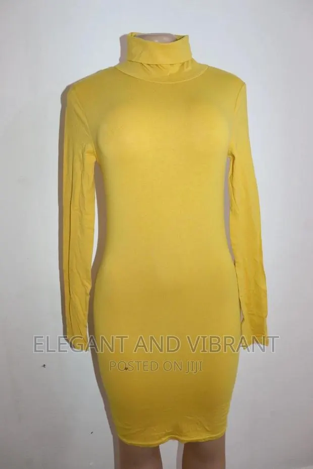 Beautiful Long Neck Cardigan Tube Dress · Photo 1