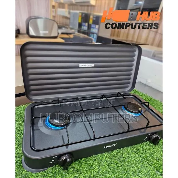 Haley-Hy1513 Gas Stove 2 Burner Black · Photo 1