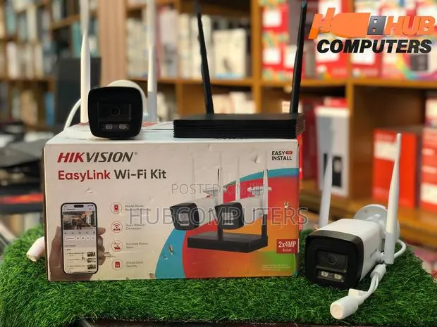 Hikvision (Nks424w0h) Two Bullet Wifi NVS Kit · Photo 1