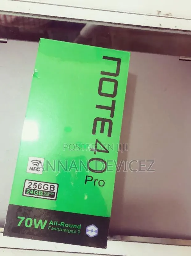 New Infinix Note 40 Pro 256 GB Black · Photo 1