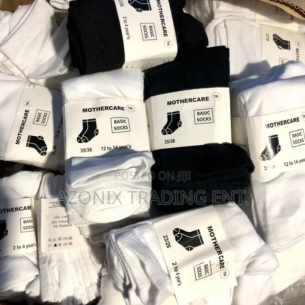 5pcs Kids/Adults Full Cotton Socks · Photo 1