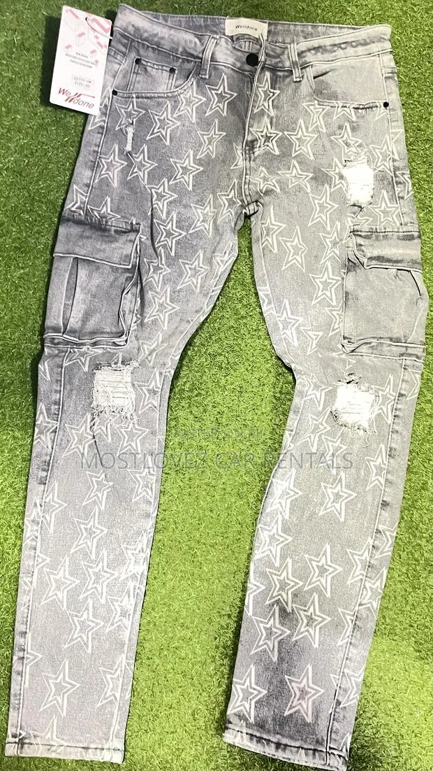Side Pocket Jean Trousers For Sale -size 32 And 36 In Stock · Photo 1
