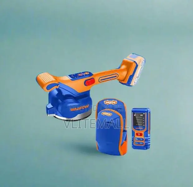 Cordless Tile Vibration Machine With Laser Measurer Knee Pads · Photo 1
