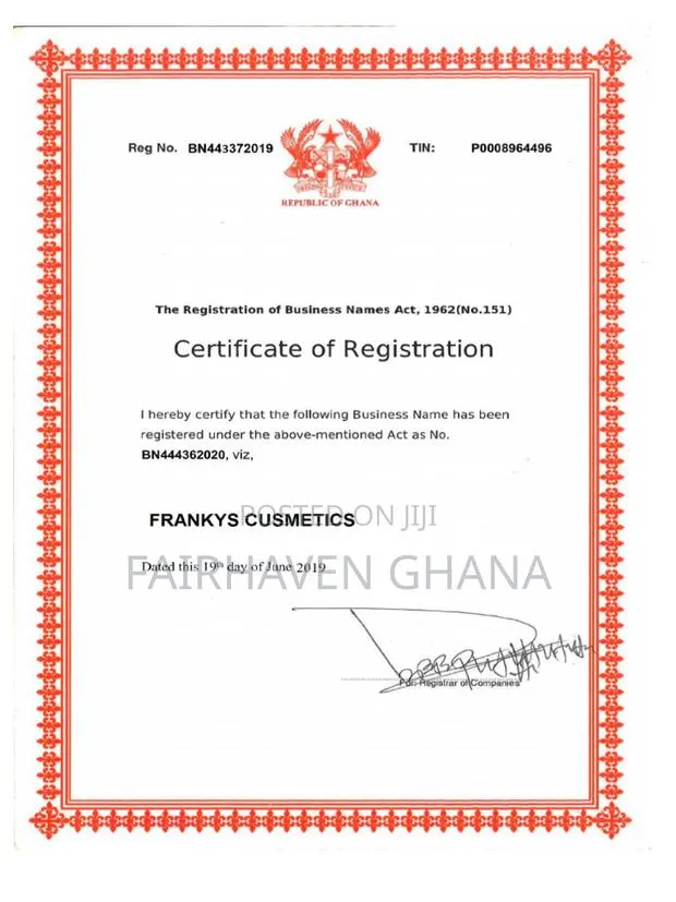 Business Certificate (Sole) Business Certificate (Limited) · Photo 1