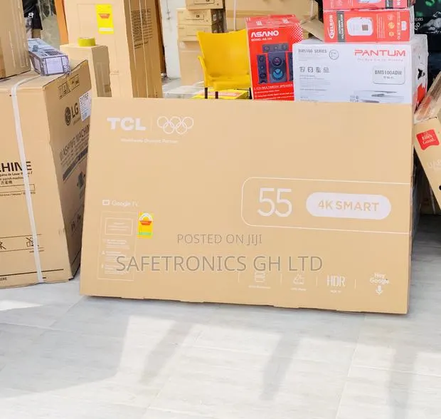 Quality Flameless TCL 55′′ UHD Smart Android Television · Photo 1