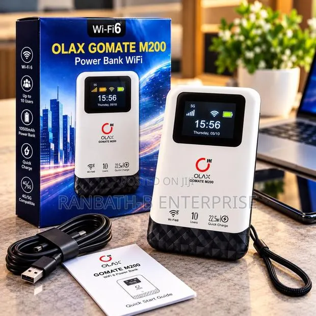 OLAX GOMATE M200 MiFi With 10500mAh Battery Doubles as Powerbank.