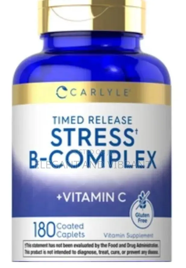 Vitamin B-Complex With Vitamin C | 180 Caplets · Photo 1
