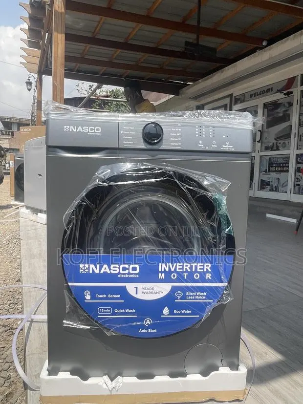A Gentel Fabric Care Nasco 8kg Front Load Washing Machine-Nasfl-J8kg-S · Photo 1