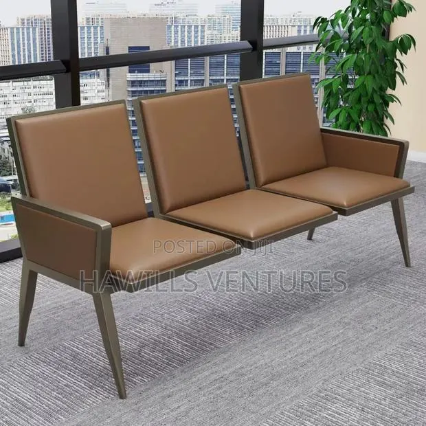 3 -Seater Waiting Room Chair Commonly Use in Office or Clinics. · Photo 1