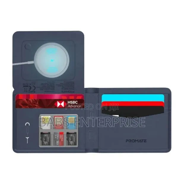 Promate Anti-Loss Slim Leather Wallet RFID Amp; Smart Tracking · Photo 1