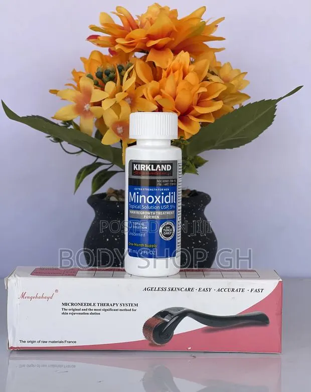 Derma Roller + Kirkland Hairline Regrowth Combo Package · Photo 1