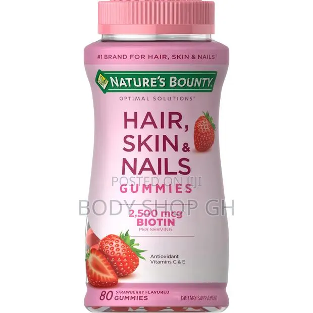 Nature’S Bounty Hair, Skin And Nails Gummies - Strawberry · Photo 1