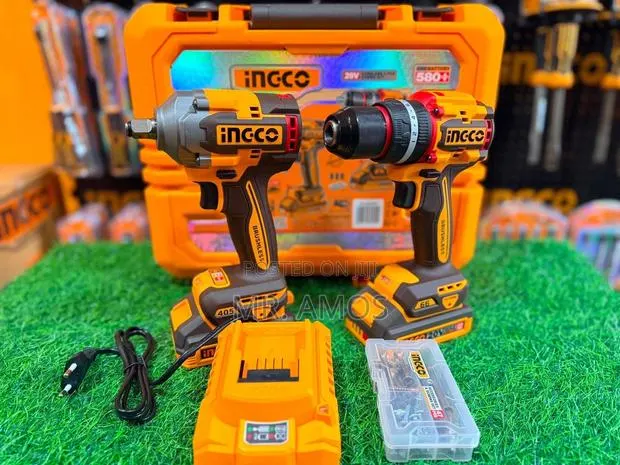 Cordless 405nm Impact Driver + Impact Drill 2PCs Combo Kit - CKLI20286 · Photo 1