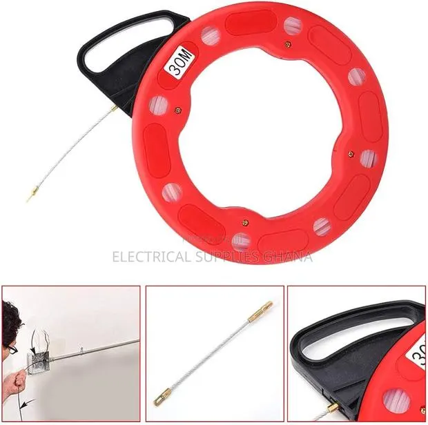 Fibre Fish Tape 4mm X 30m Cable Pulling Wire Electrician Tool · Photo 1