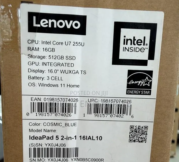 New Laptop Lenovo 16GB Intel Core 7 SSD 512GB · Photo 1