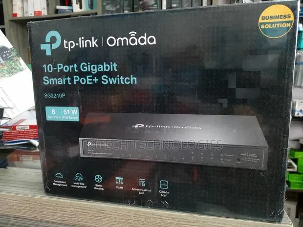 Tp-Link Omada Sg2210p 10-Port Gigabit Smart Poe+ Switch · Photo 1