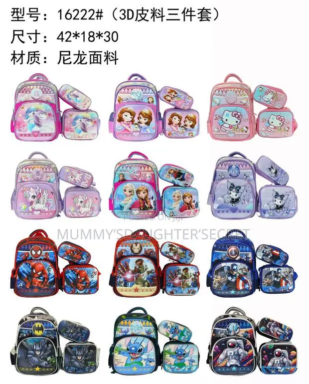 3 Sets School Bag Without Trolley (Kumasi & Accra) · Photo 1