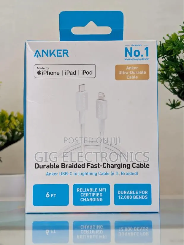 Anker 322 USB-C to Lightning Cable 6Ft · Photo 1