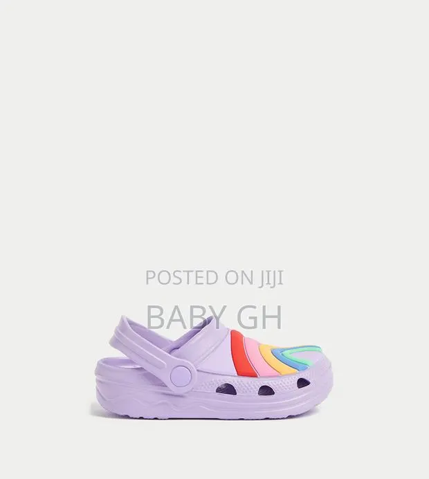 M S Purple Rainbow Crocs · Photo 1