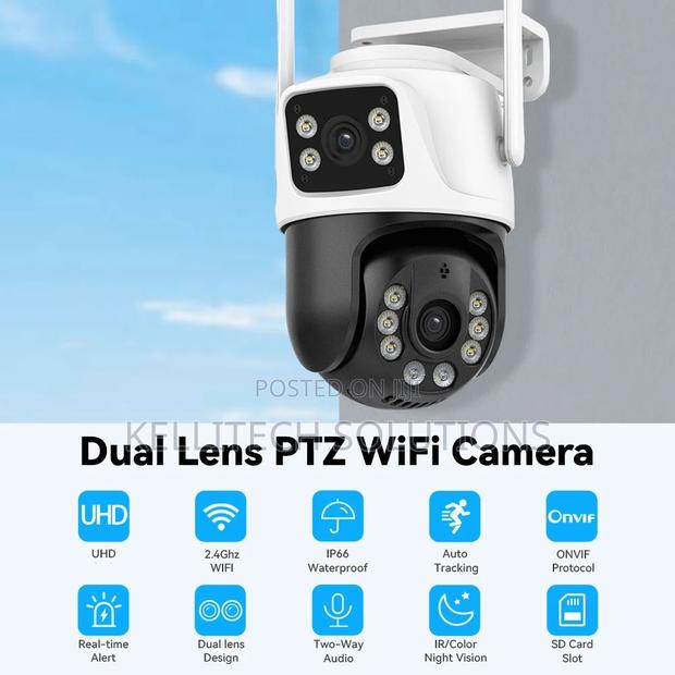 Dual Lens CCTV Camera, 2in1 Wifi Camera · Photo 2