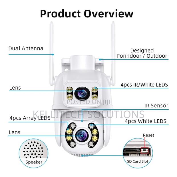 6MP, Dual Lens CCTV Camera, Smart Wifi · Photo 2