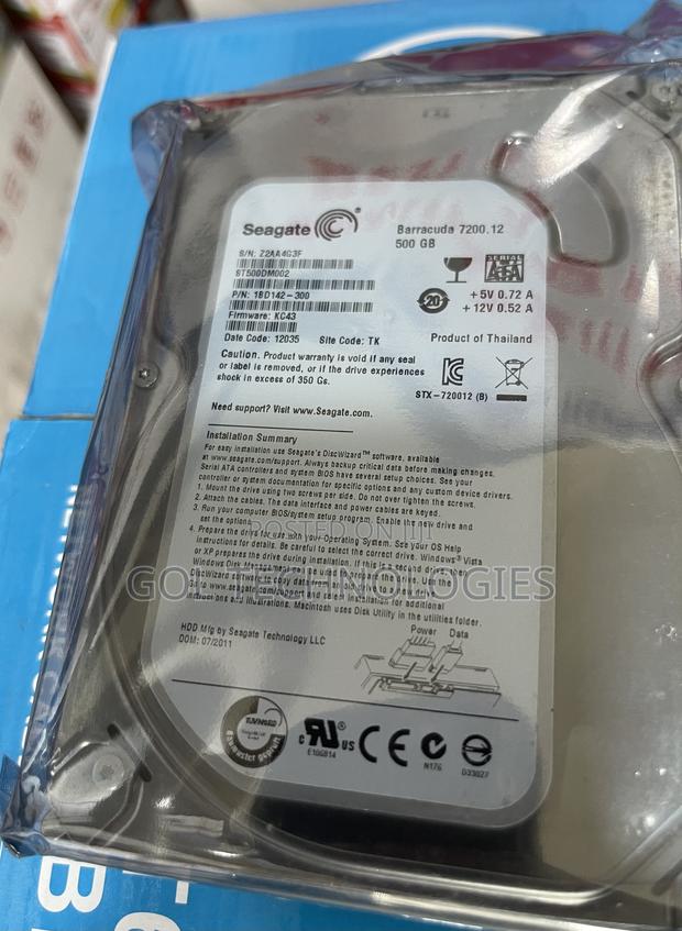 500gb HDD 16mb Barracude Sata Seagate 3.5 · Photo 1