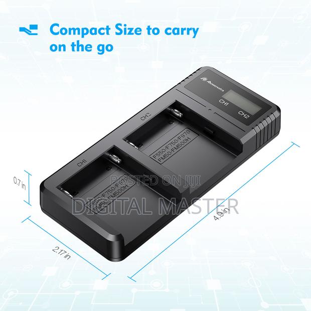 Powerextra Fast Dual USB Charger for NP-F Batteries · Photo 3