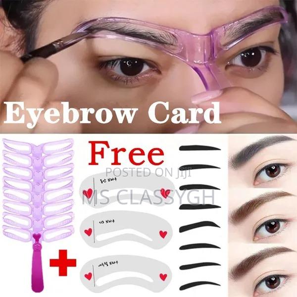 8 in 1 Reusable Eyebrow Stencil Beauty Makeup Brow Stamp Tem · Photo 1