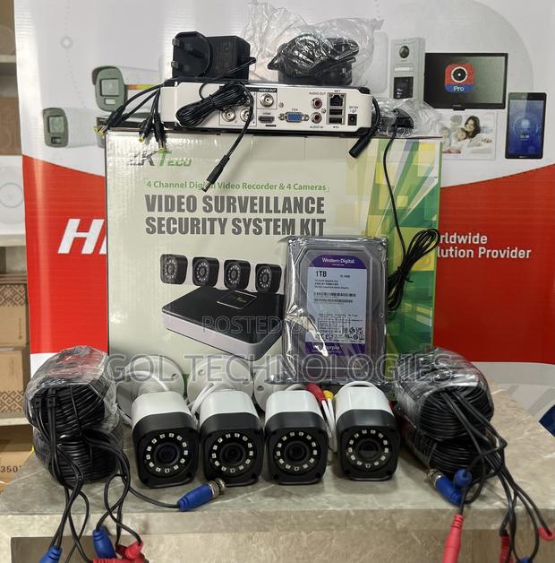 4ch Complete Kit or Set With 1tb Surveillance HDD Zkteco · Photo 2