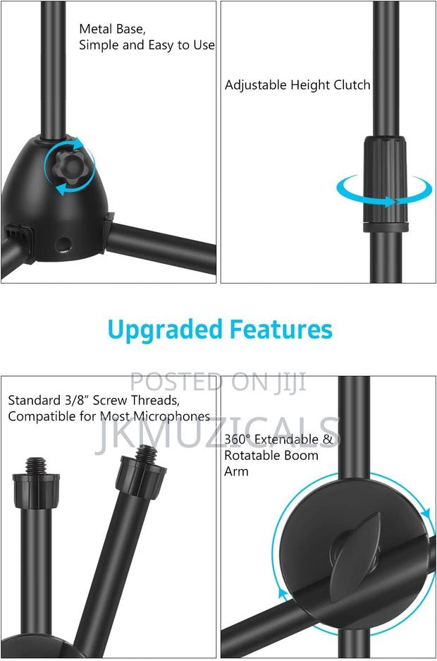 Microphone Stand _ Tripod Mic Stand _ Boom Mic Holder · Photo 5