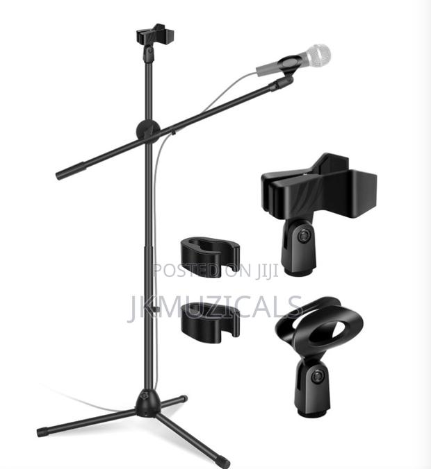 Microphone Stand _ Tripod Mic Stand _ Boom Mic Holder · Photo 1
