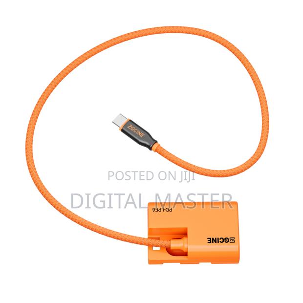 USB-C to LPE6 Dummy Battery Cable (Braided Wire) · Photo 1