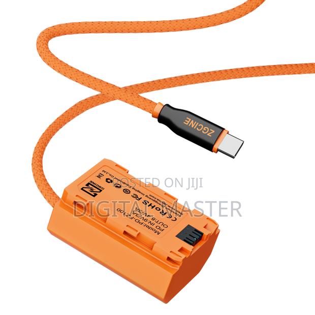 USB-C PD to FZ-100 Dummy Battery Cable(Braided Wire) · Photo 4