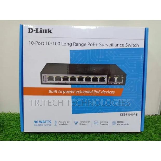 D-Link 8port Gigabit LR Poe Surveillance Switch +2uplink · Photo 2